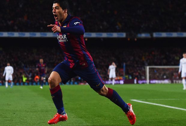 
                <strong>FC Barcelona vs. Real Madrid</strong><br>
                Das Spiel entscheidet Luis Suarez mit einem wahren Geniestreich zum 2:1. "Das war ein Tor, das nur ganz wenige Spieler erzielen können. Deshalb haben wir für ihn gezahlt, was wir gezahlt haben", sagt ein überglücklicher Barca-Trainer Luis Enrique nach dem Triumph.
              