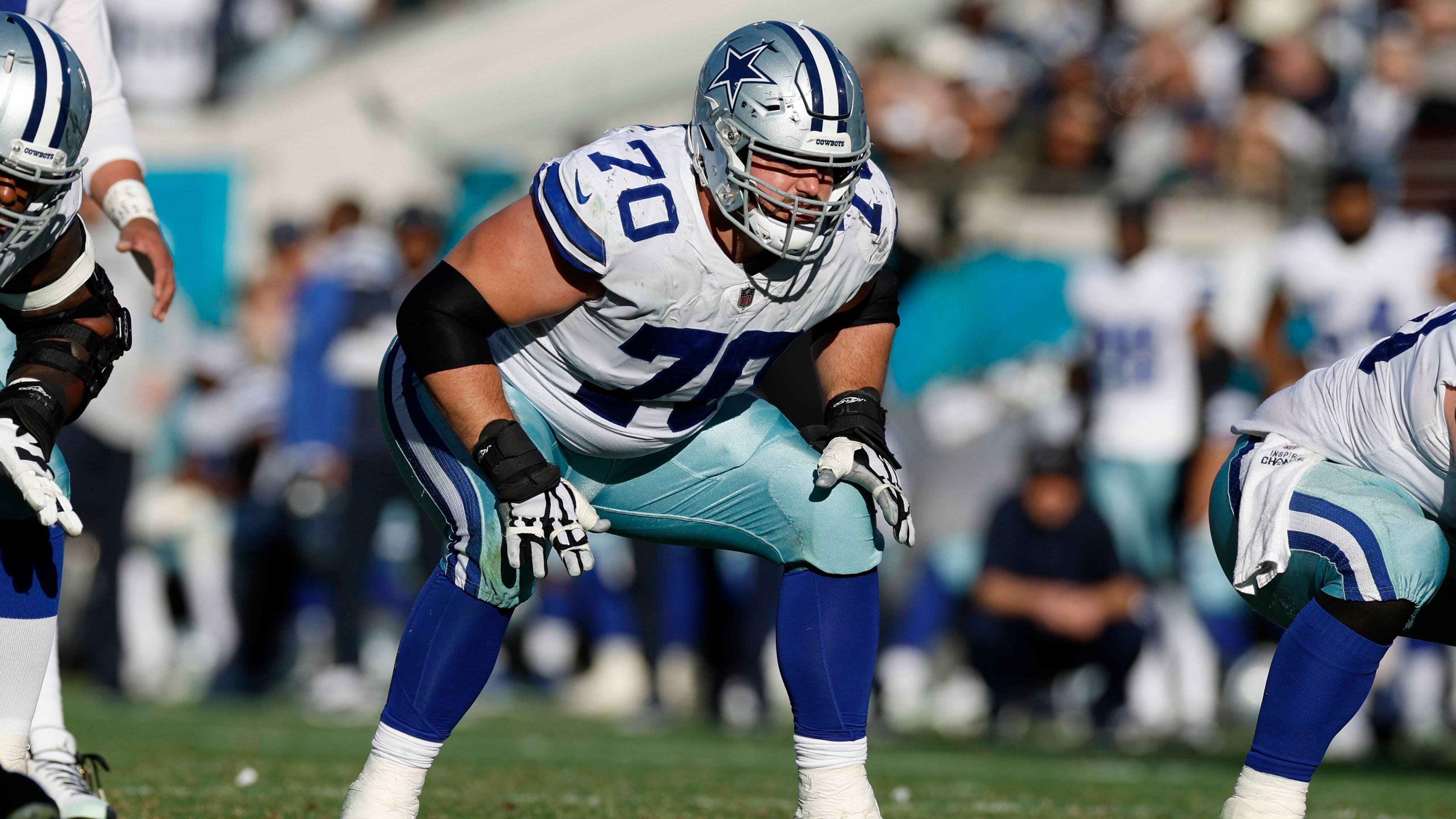 
                <strong>Platz 1: Zack Martin - Guard, Dallas Cowboys</strong><br>
                &#x2022; Ranking im vorigen Jahr: 2. Platz<br>&#x2022; Statistiken in der Saison 2022: 0 zugelassene Sacks, 96 Prozent Pass Block Win Rate<br>
              