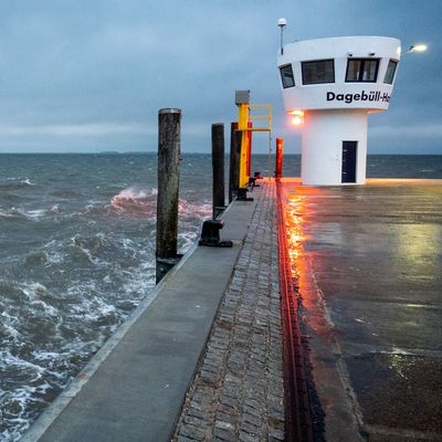 Stürmisches Wetter im Norden - Dagebüll
