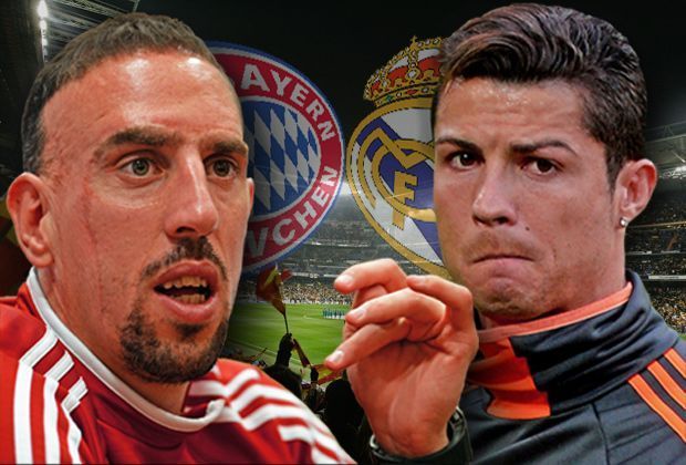 
                <strong>Real Madrid vs. FC Bayern München</strong><br>
                Im Duell zwischen Real Madrid und dessen Angstgegner Bayern München kommt es zum Aufeinandertreffen zweier von Stars gespickten Mannschaften. ran.de macht den Head-to-Head-Vergleich beider Teams.
              