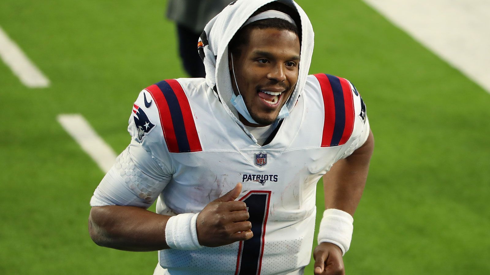 
                <strong>Platz 10: Cam Newton (New England Patriots)</strong><br>
                QuarterbackIn der NFL seit 20111. Draft-PickBei den Patriots seit 2020Vorher aktiv für die Carolina Panthers
              