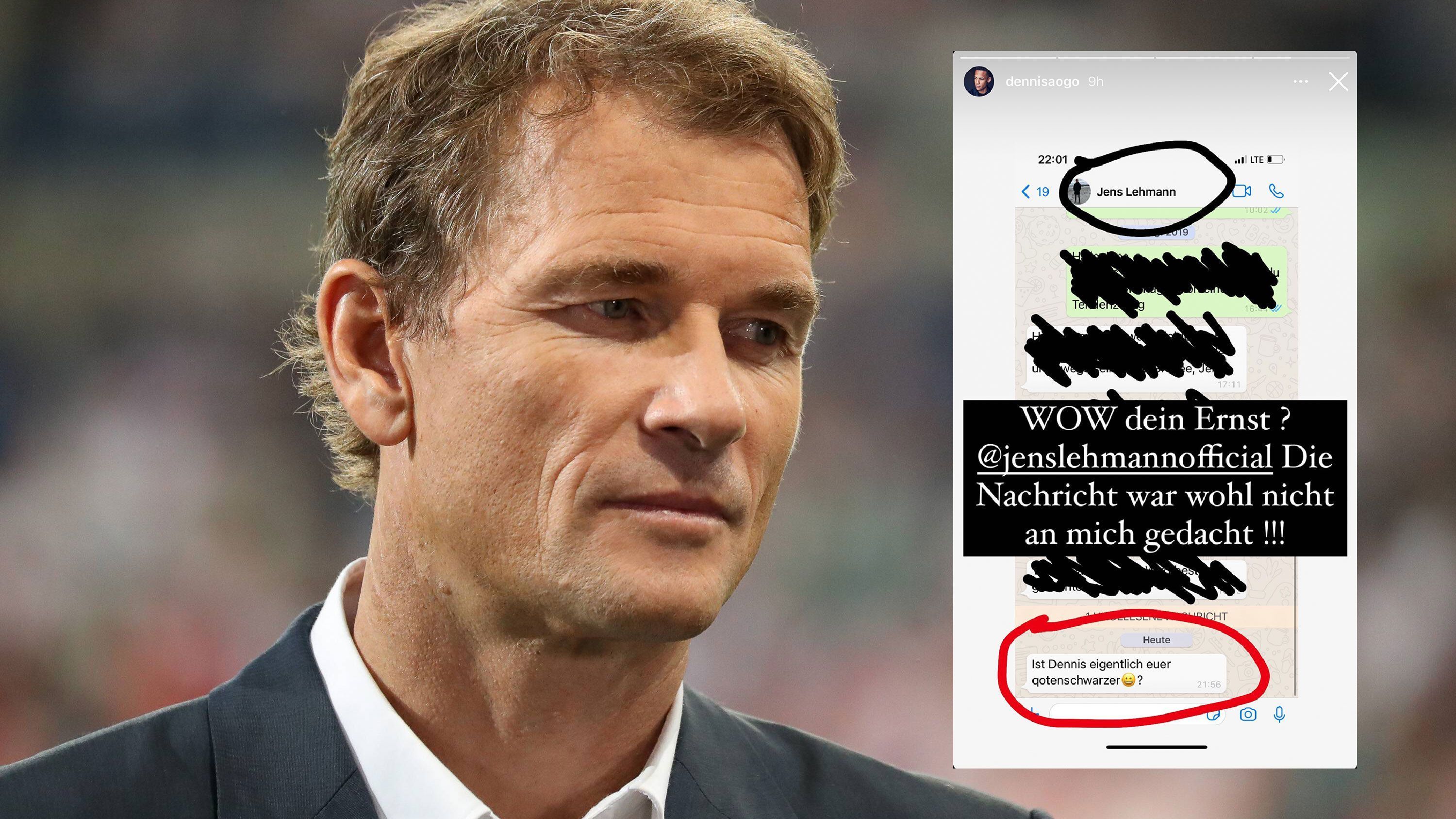 <strong>Lehmann beleidigt Aogo bei WhatApp</strong><br>
                04. Mai 2021:&nbsp;In einer von ihm an Dennis Aogo verschickten WhatsApp-Nachricht ist "Ist Dennis eigentlich euer Quotenschwarzer?" zu lesen. Sky-Experte Aogo veröffentlichte die Nachricht bei Instagram. "WOW, dein Ernst? Die Nachricht war wohl nicht an mich gedacht!!!", schreibt Aogo dazu. Hertha BSC Berlin um Investor Lars Windhorst stellen Lehmann in der Folge von seinen Aufgaben frei.