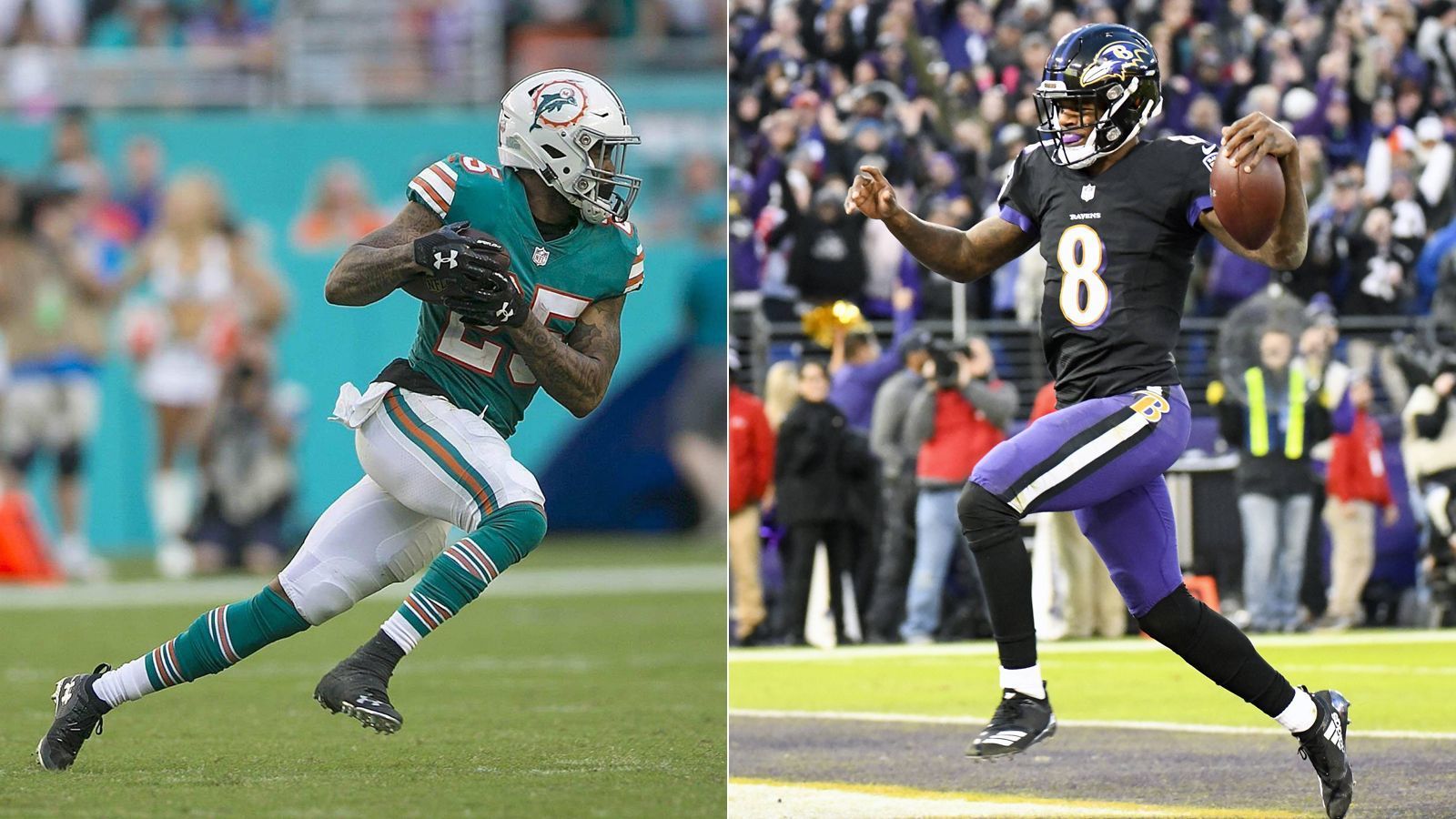 
                <strong>Miami Dolphins - Baltimore Ravens </strong><br>
                Tipp von Patrick Esume: Sieg Baltimore Ravens
              