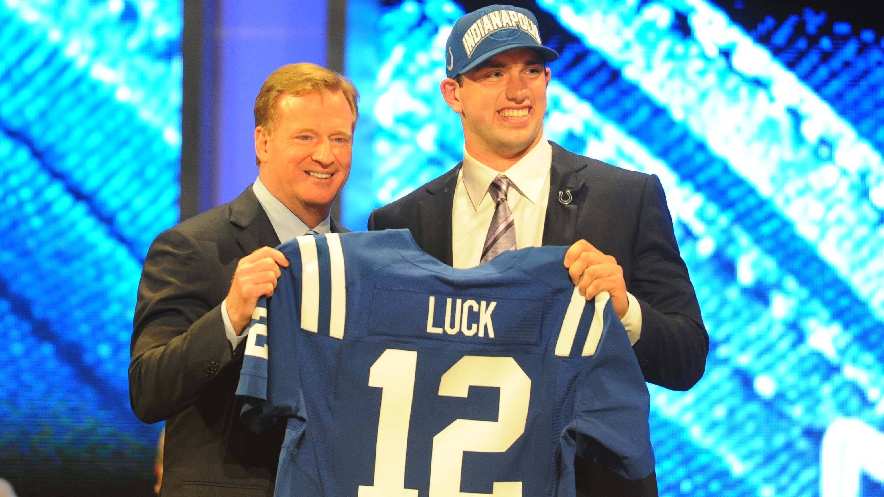 <strong>Andrew Luck - 2012</strong><br>Position: Quarterback<br>Draft-Team: Indianapolis Colts<br>Erfolge: 4x Pro Bowl<br>Karriereende: 2018