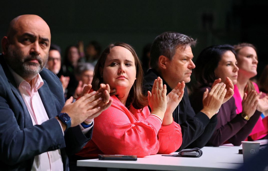 Die Grünen-Spitze auf dem Parteitag im November 2023 in Karlsruhe