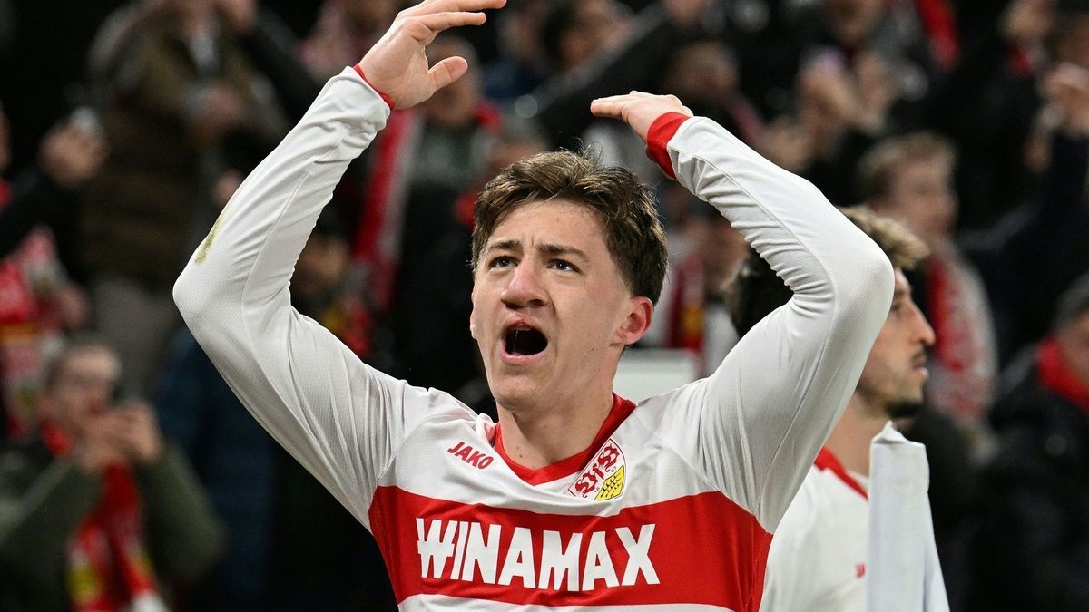 Angelo Stiller jubelte zuletzt über den Pokalsieg