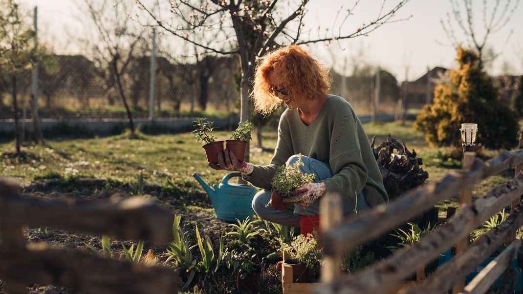 Gartenarbeit baut Stress ab und macht glücklich.