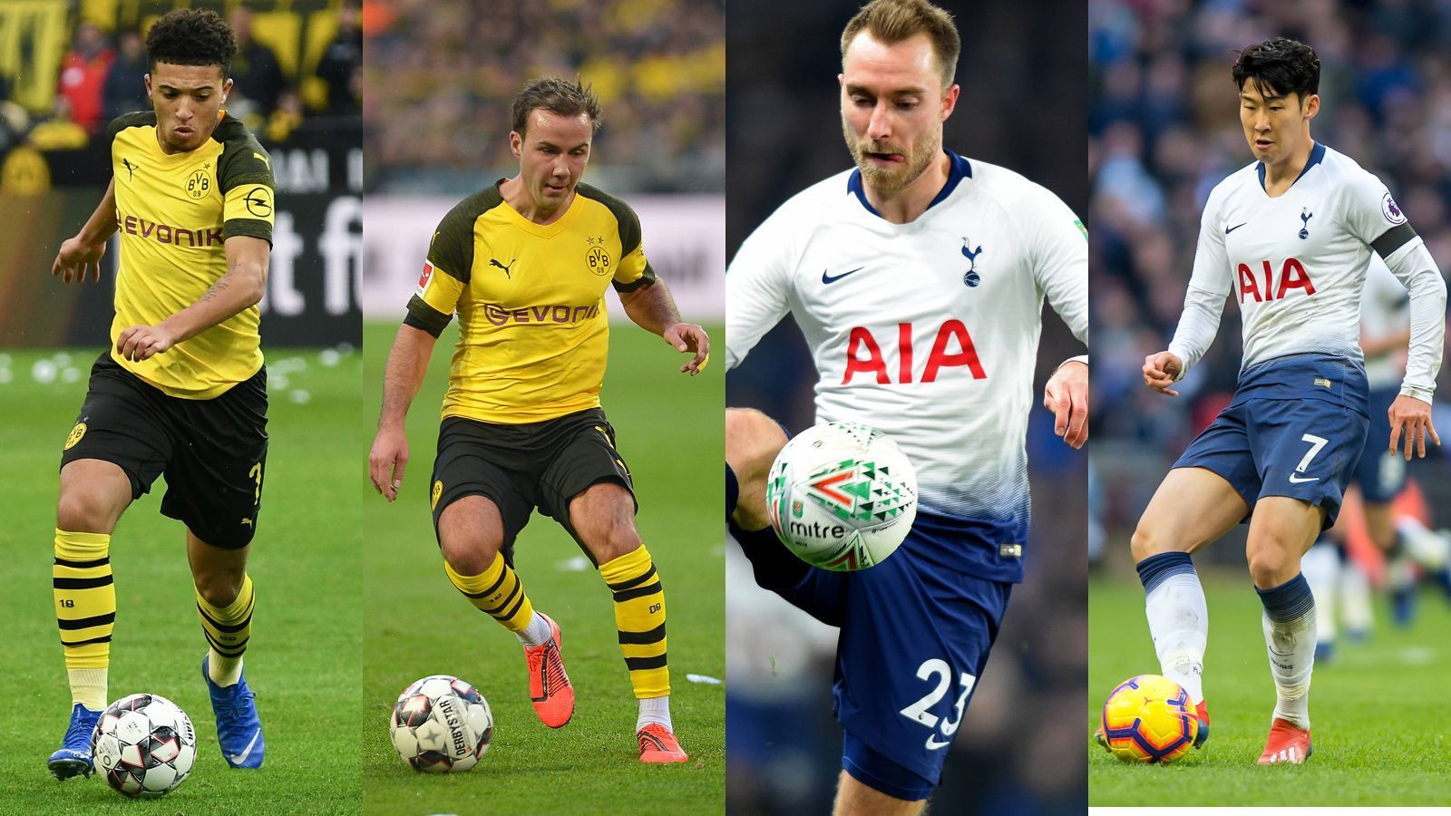 
                <strong>Dortmund gegen Tottenham: Der Vergleich</strong><br>
                Aus deutscher Sicht steht der erste große Champions-League-Abend bevor. Borussia Dortmund bestreitet das Achtelfinal-Hinspiel bei Tottenham Hotspur. Beiden Teams fehlen mit Marco Reus und Julian Weigl bzw. Harry Kane und Dele Alli wichtige Spieler verletzungsbedingt. Dennoch bieten beide Teams große Könner am Ball. ran.de stellt die beiden Mannschaften im Head-to-Head gegenüber.
              