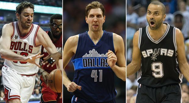 
                <strong>Erfolgreiche Europäer in der NBA</strong><br>
                Egal, ob Dirk Nowitzki, Tony Parker oder Pau Gasol. Mittlerweile sind Europäer in der NBA nicht mehr nur Exoten, sondern Leistungsträger. ran.de zeigt, welche Europäer derzeit auf der anderen Seite des "großen Teichs" glänzen.
              