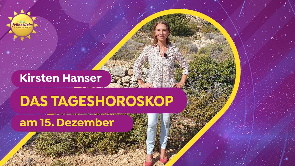 Tageshoroskop vom 15.12.2022