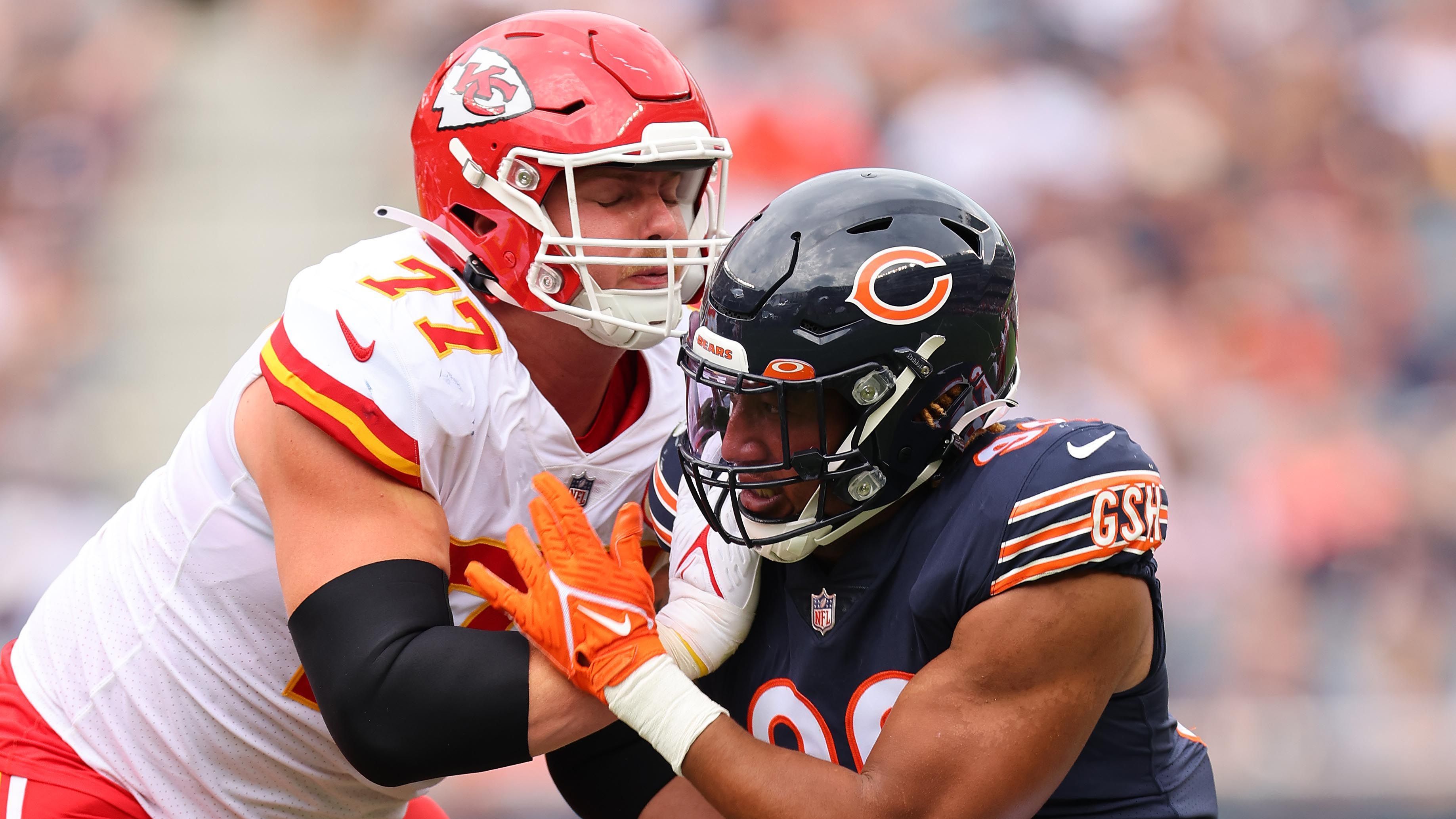 
                <strong>Chicago Bears </strong><br>
                &#x2022; letztes Duell der beiden Teams: Week 17 (Saison 2019/2020) [Pre-Season wird nicht beachtet]<br>&#x2022; Sieger: Kansas City Chiefs <br>
              