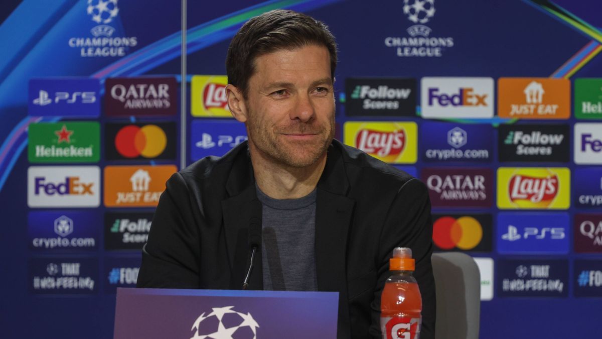 Xabi Alonso, Spanish coach of Bayer Leverkusen press conference, PK, Pressekonferenz in Madrid, Spain - 20 Jan 2025 Xabi Alonso, Spanish coach of Bayer Leverkusen during a press conference at the M...