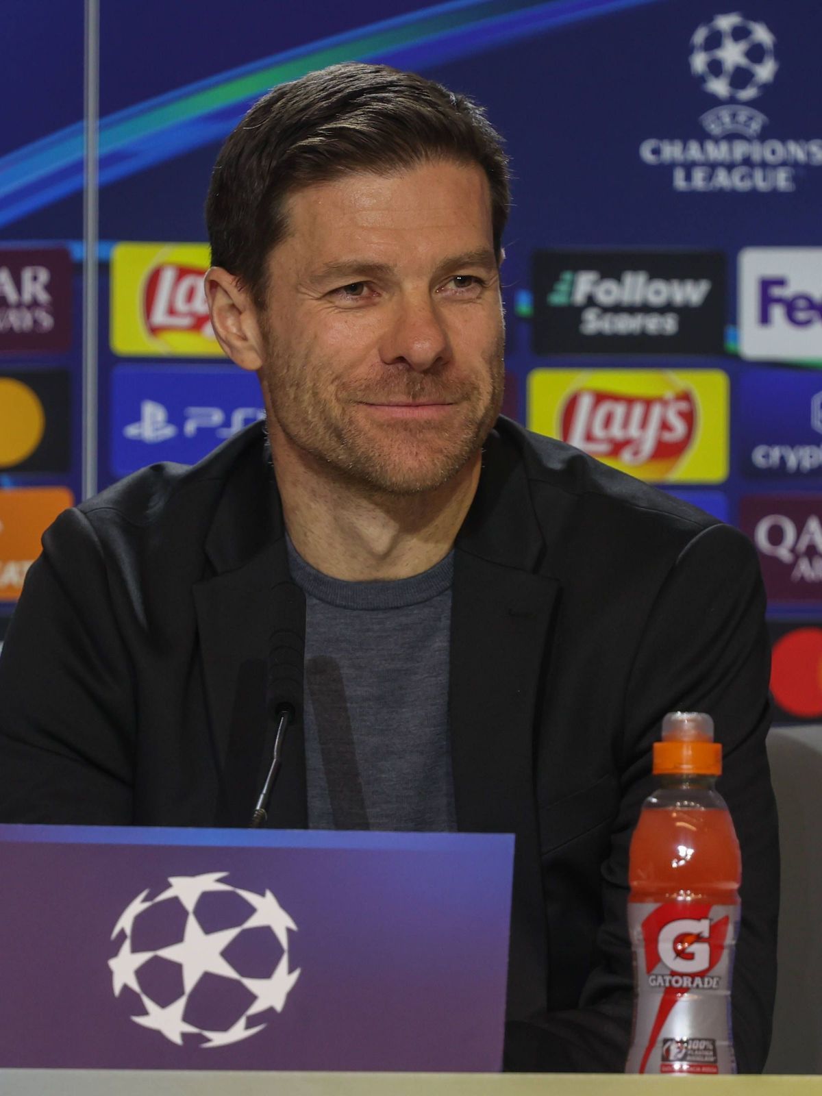 Xabi Alonso, Spanish coach of Bayer Leverkusen press conference, PK, Pressekonferenz in Madrid, Spain - 20 Jan 2025 Xabi Alonso, Spanish coach of Bayer Leverkusen during a press conference at the M...