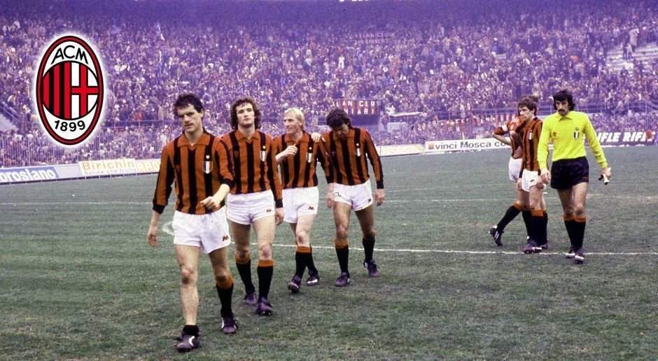 
                <strong>AC Mailand - 1980</strong><br>
                Auch der AC Mailand erlebte nach dem Erfolg die große Ernüchterung. 1979 wurde Milan italienischer Meister. Wegen illegaler Wettgeschäfte musste der Verein im Jahr danach zusammen mit Lazio Rom absteigen.
              