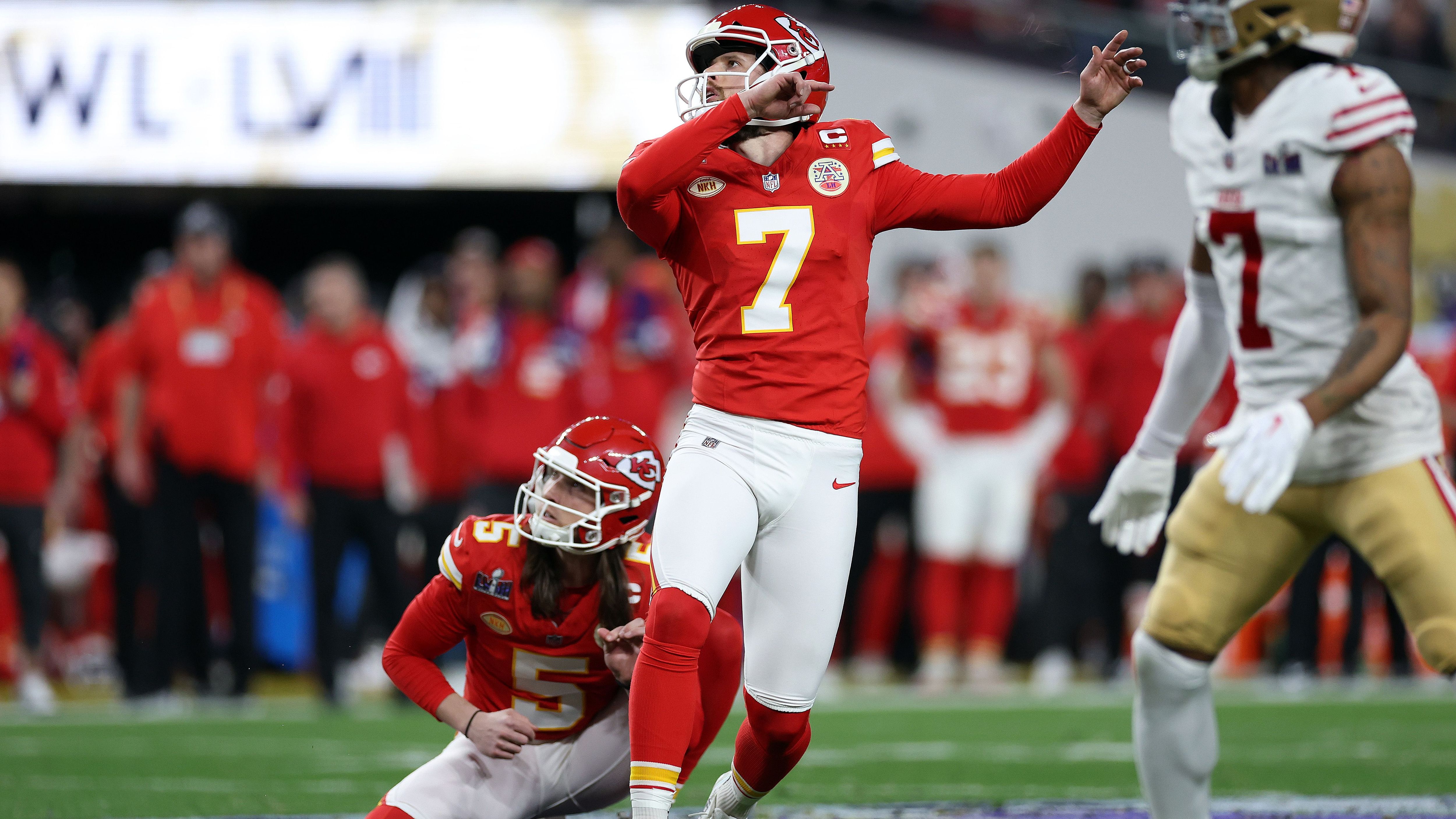 <strong>Platz 1: Harrison Butker</strong><br>- Team: Kansas City Chiefs<br>- Gehalt: 6.400.000 Dollar