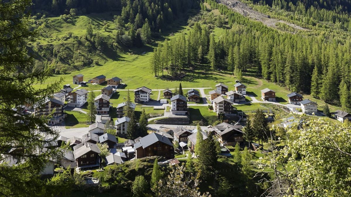 Erdrutsch am Bietschhorn in der Schweiz