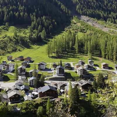 Erdrutsch am Bietschhorn in der Schweiz