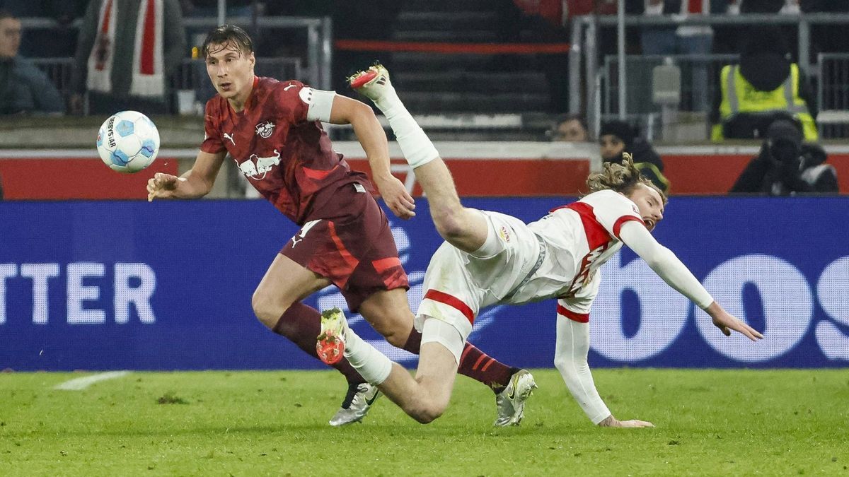 Intensive Partie: Stuttgart gegen Leipzig