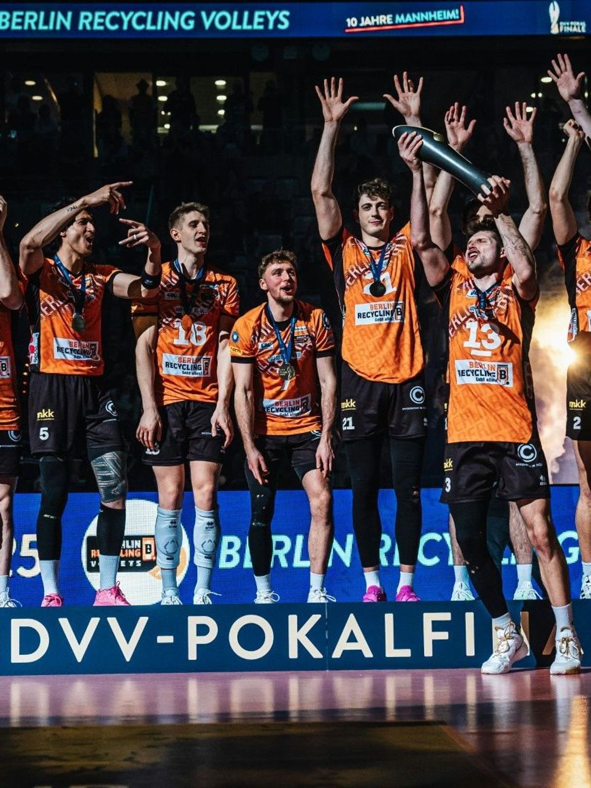 Die BR Volleys gewinnen den DVV-Pokal