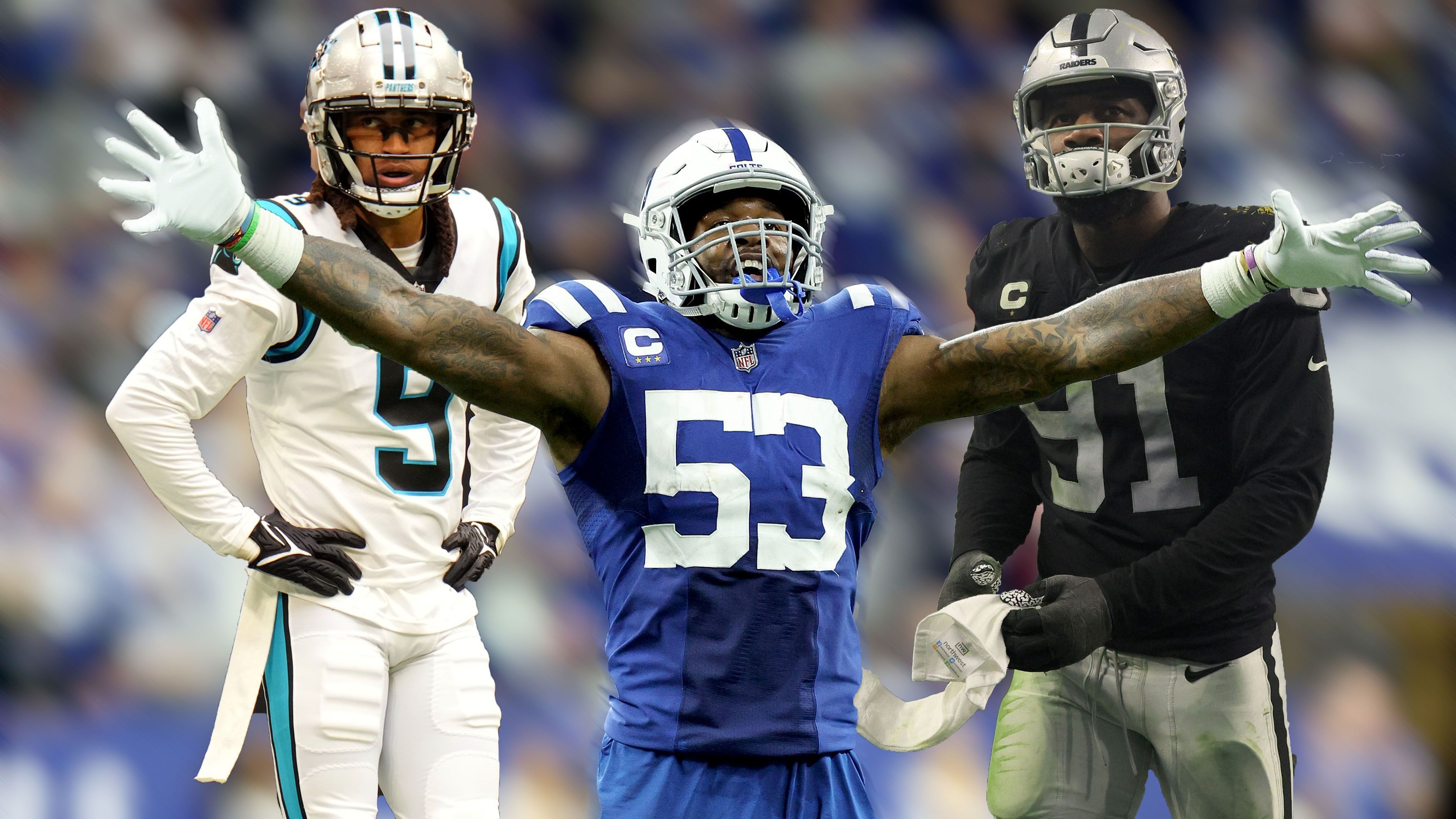 <strong>Colts-Defense</strong><br>
                Nach einem desaströsen Saisonabschluss wollen die Indianapolis Colts in diesem Jahr mit neuem Schwung angreifen. In der Free Agency lässt sich die Franchise aus der AFC-South nicht lumpen. Neben Quarterback Matt Ryan wurde besonders die Defense verstärkt: Mit Stephon Gilmore (links) trägt einer der besten Passverteidiger der Liga zukünftig das Hufeisen auf dem Helm und ergänzt damit eine ohnehin schon stark besetzte Verteidigung. ran stellt euch die neue Colts-Abwehr vor.<br>Auch interessant: <a data-li-document-ref="453066" href="https://www.ran.de/sports/american-football/nfl/news/anthony-richardson-als-opfer-des-knallharten-nfl-business-viel-zu-kurz-gedacht-ein-kommentar-453066">NFL-Kommentar: Anthony Richardson zeigt großes Problem</a>