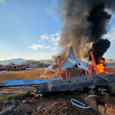 Passagierflugzeug in Südkorea verunglückt