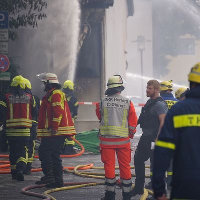 Brand in Bar in Herford