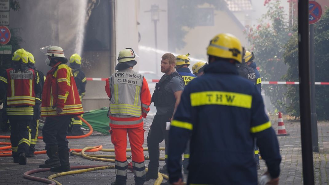 Brand in Bar in Herford