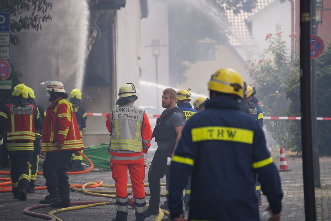 Nach einem Feuer in einer Bar in der Herforder Innenstadt hofft die Polizei auf Hinweise aus der Bevölkerung.