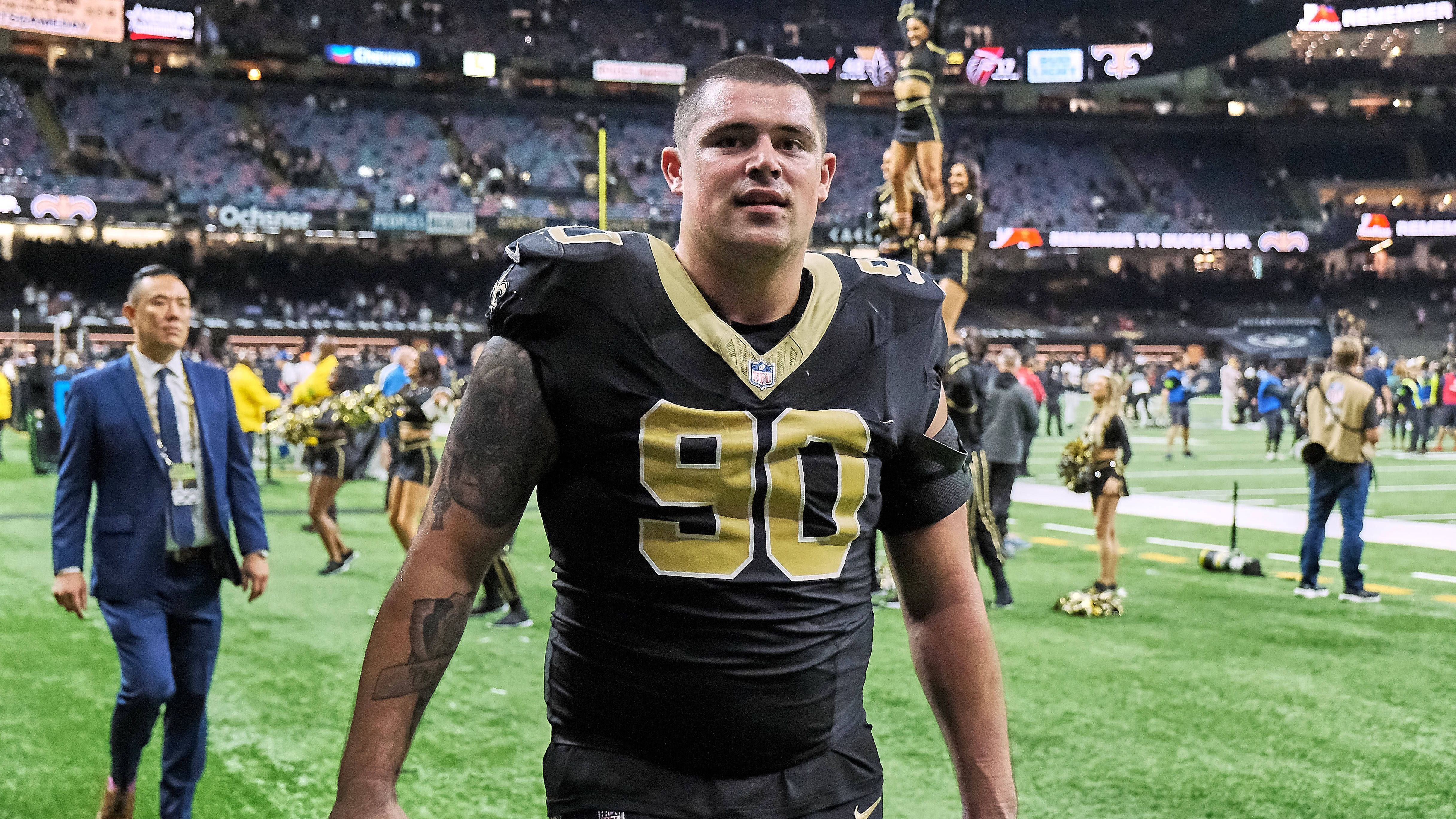 <b>29. Pick: Bryan Bresee (New Orleans Saints)<br></b>Der 22-Jährige hatte Probleme in der Laufverteidigung, konnte aber immerhin einige Impulse als Pass Rusher setzen. Bresee kam auf 30 Pressures und viereinhalb Sacks. Ein solider Grundstein, auf dem aufgebaut werden kann.&nbsp;