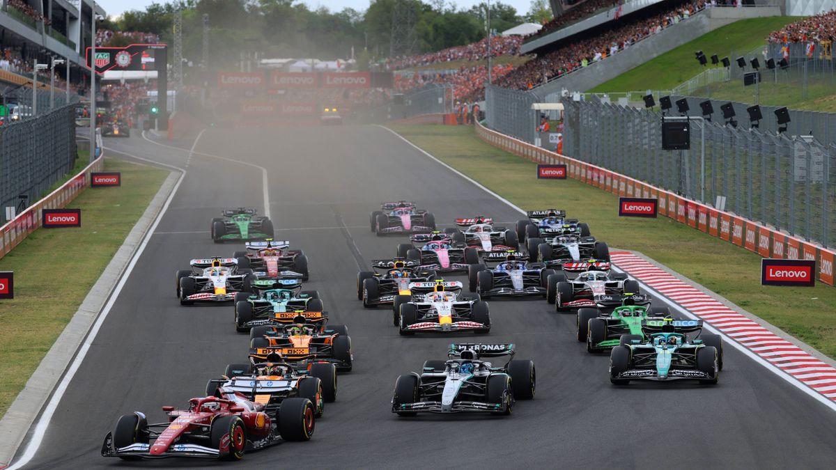 F1 Grand Prix of Hungary The race starts during the FIA Formula One World Championship, WM, Weltmeisterschaft F1 Hungarian Grand Prix in Budapest, Hungary, on August 3, 2025. Budapest Hungary PUBLI...