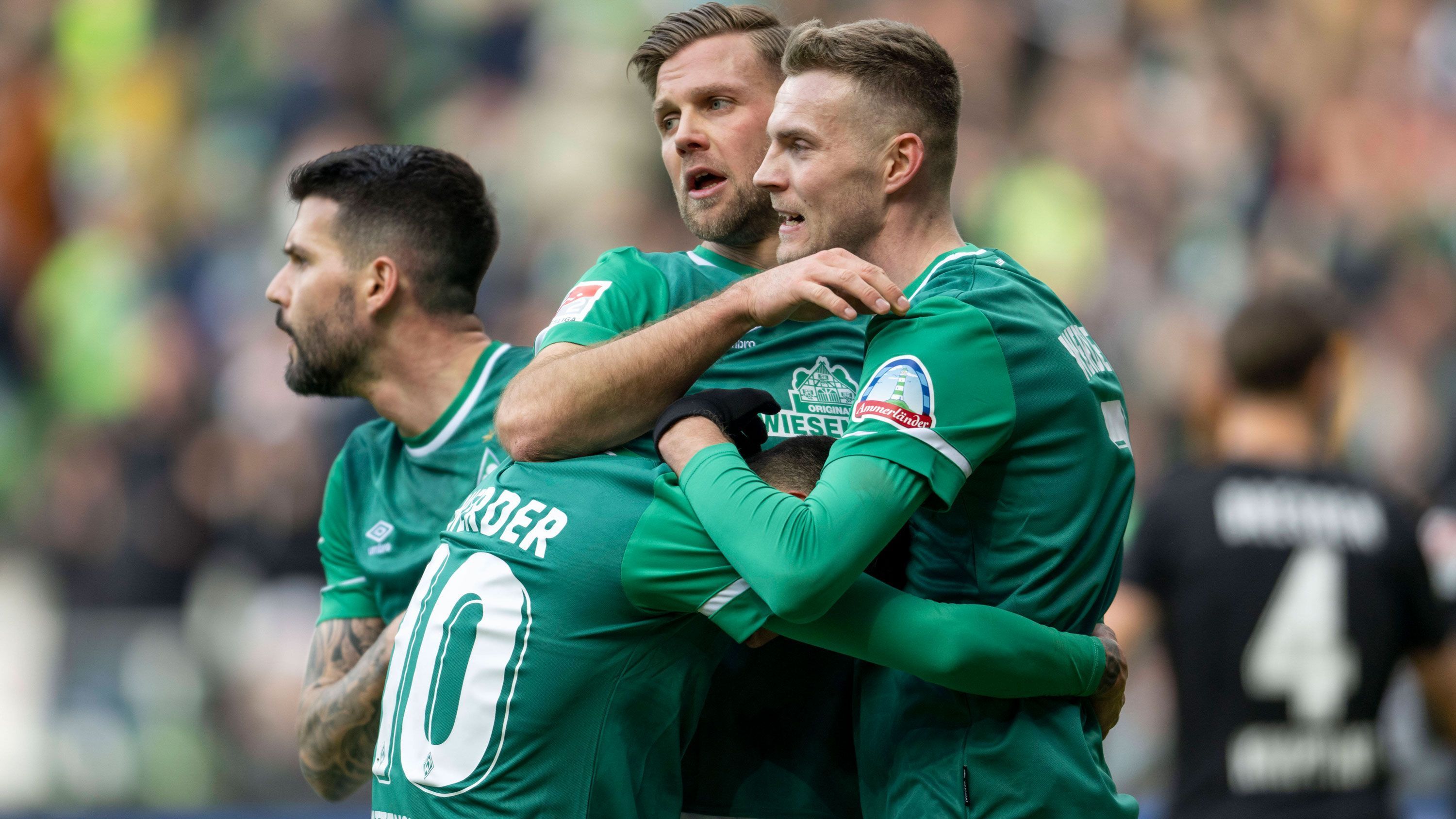 
                <strong>SV Werder Bremen (Tabellenplatz 3)</strong><br>
                &#x2022; Durchschnittlicher Tabellenplatz der kommenden Gegner: 14<br>&#x2022; Stärkster Gegner des Restprogramms: SSV Jahn Regensburg (11.)<br>&#x2022; Schwächster Gegner des Restprogramms: FC Erzgebirge Aue (17.)<br>&#x2022; Verbleibende Gegner: FC Erzgebirge Aue (A, 17.), SSV Jahn Regensburg (H, 11.)<br>
              