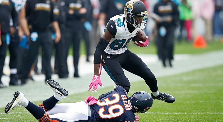 
                <strong>Platz 15: Allen Hurns (Jacksonville Jaguars)</strong><br>
                Durchschnittlicher Jahresverdienst 2017: 10.012.500 US-Dollar.
              