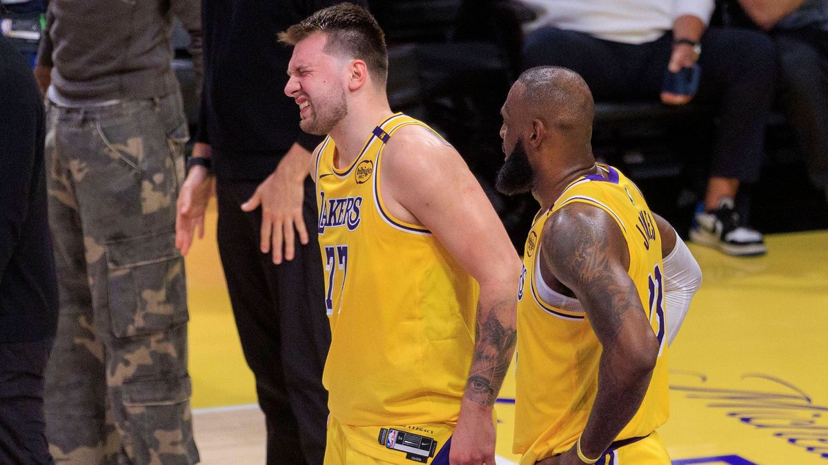 LeBron James und Luka Doncic