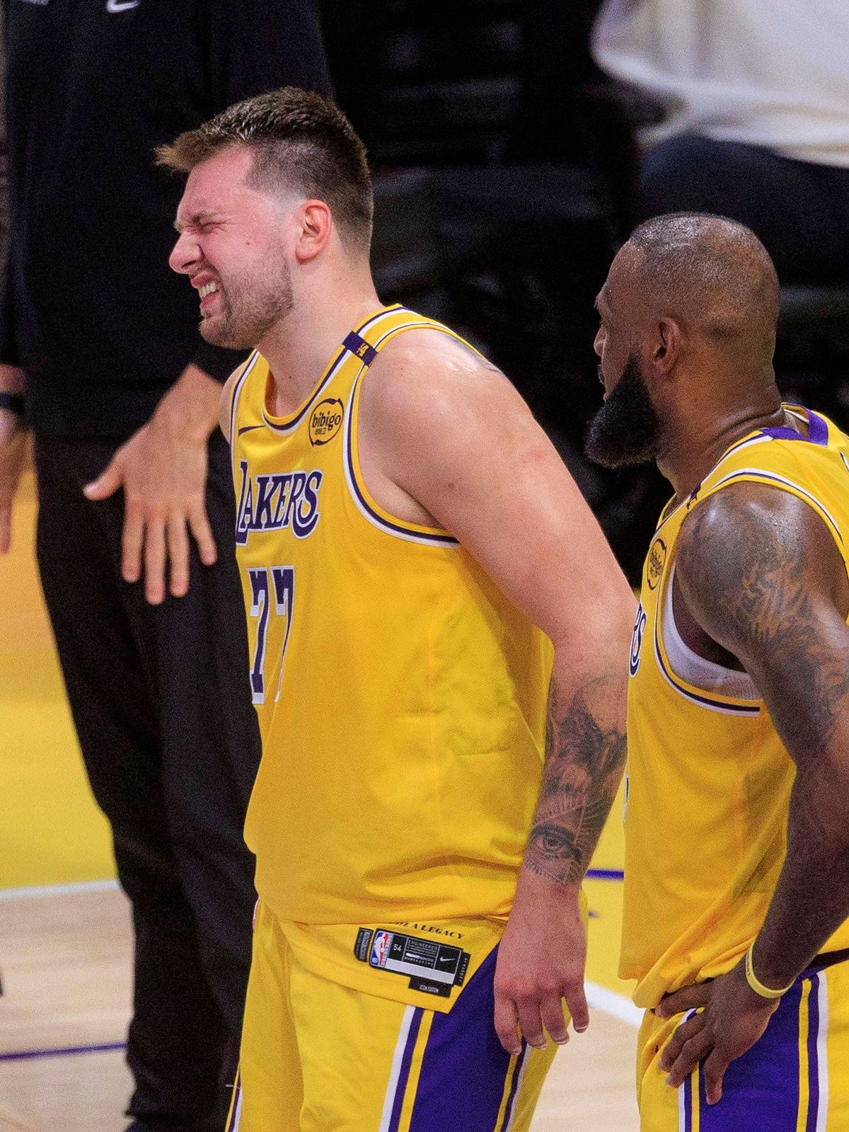 LeBron James und Luka Doncic