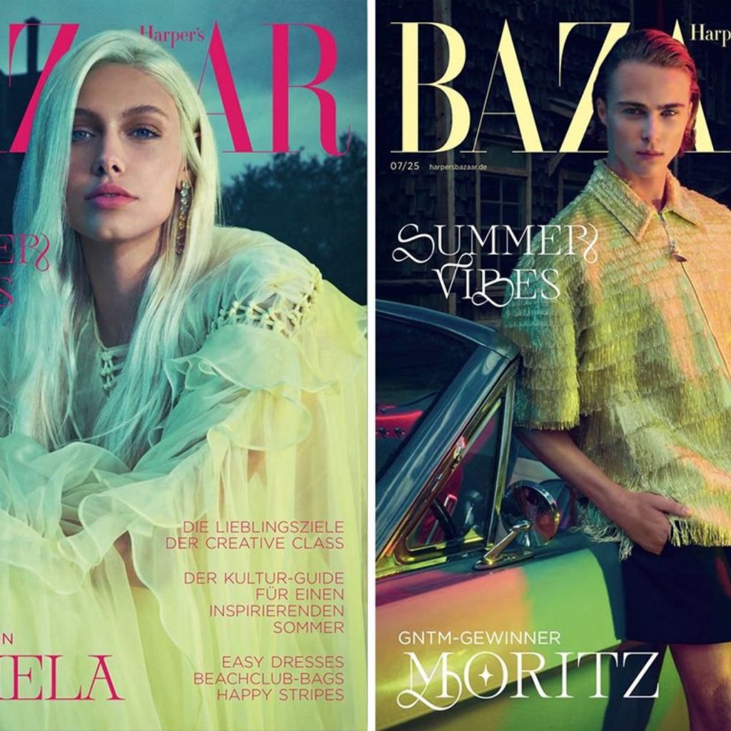 Alle GNTM-Gewinner:innen auf dem "Harper's Bazaar"-Cover