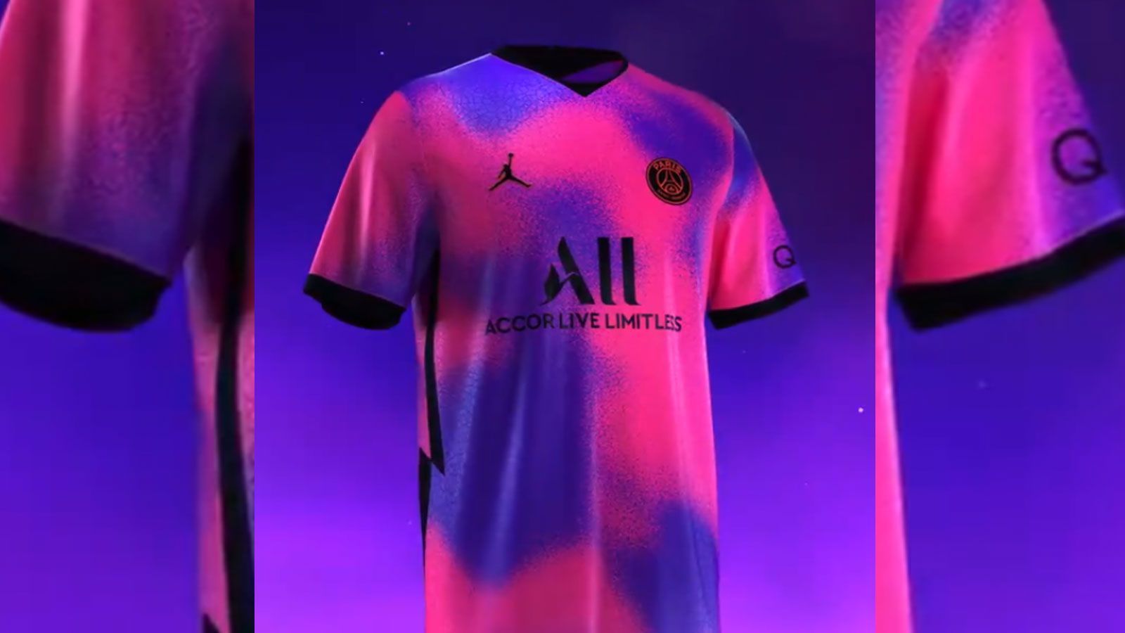 
                <strong>Paris Saint-Germain (Sondertrikot)</strong><br>
                Wow! Paris Saint-Germain präsentiert das bereits vierte Trikot der laufenden Saison. Neben dem Heim-, Auswärts- und Ausweichjersey wird das Team von Trainer Mauricio Pochettino zudem in einem pinken und lilafarbenen Sondertrikot auflaufen – ein wahres Schmuckstück im Weltraum-Look. Das Kit gehört zur neuen PSGxJordan-Kollektion und wird für Erwachsene ab 90 Euro angeboten. Die Kindergrößen starten ab 70 Euro.
              