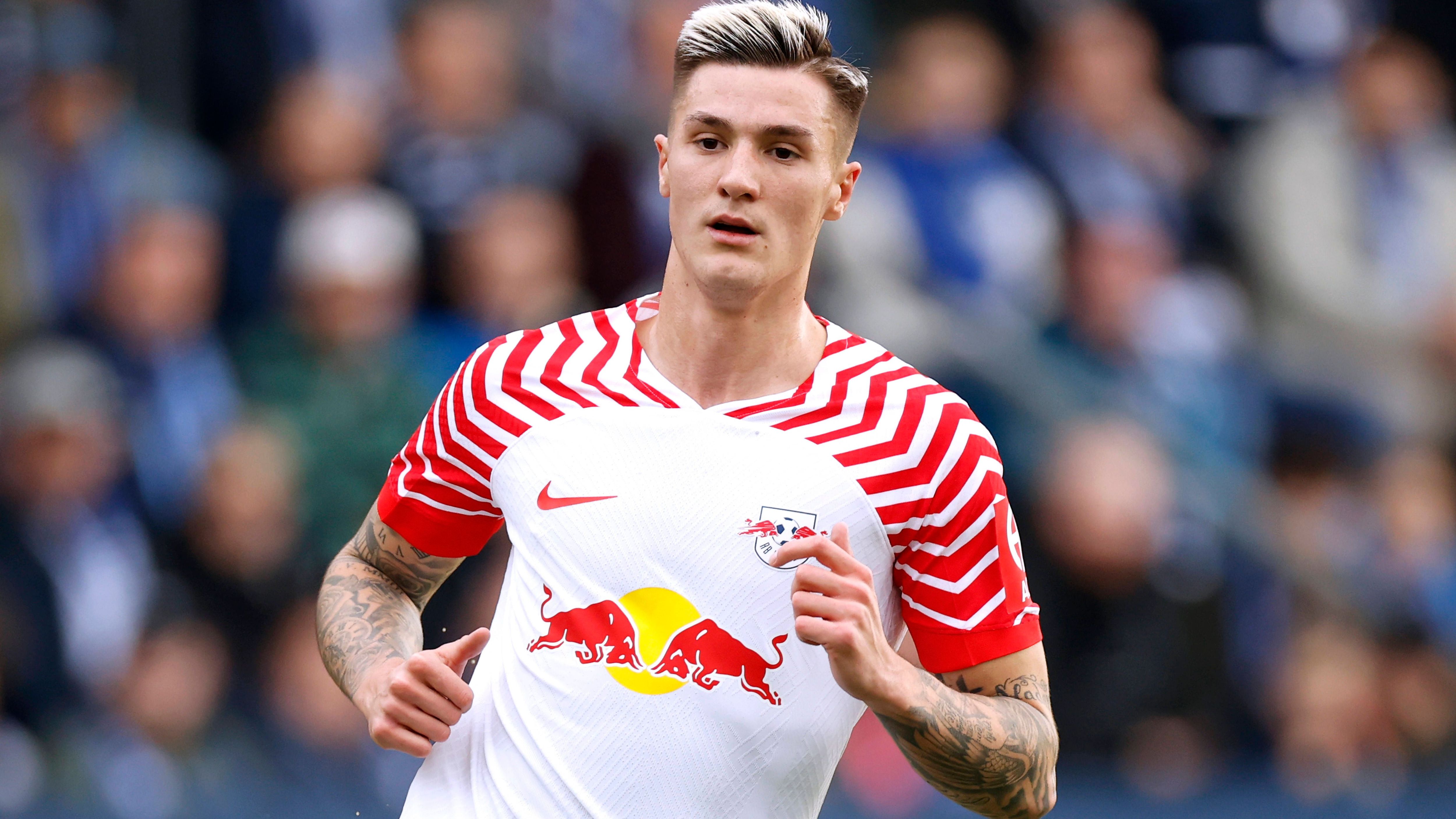 <strong>Platz 4 (geteilt): Benjamin Sesko</strong><br>Verein: RB Leipzig<br>Marktwertentwicklung: +10 Millionen Euro (+33.3%)<br>Aktueller Marktwert: 40 Millionen Euro