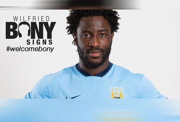 
                <strong>Citys neuer Stürmer</strong><br>
                Manchester City hat mit der Verpflichtung von Wilfried Bony für umgerechnet 32 Millionen Euro bislang den Königstransfer des Winters getätigt. Damit ist der Ivorer teurer als Mario Mandzukic oder Toni Kroos. Wir stellen den Stürmer vor. 
              