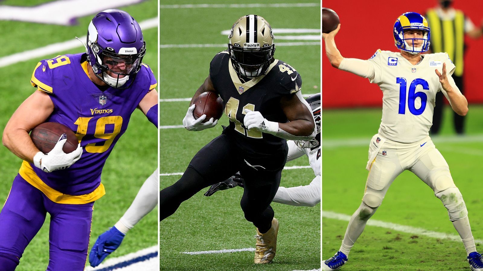 
                <strong>Das Fantasy-Top-Team des 11. Spieltags</strong><br>
                212 Punkte waren im NFL Fantasy Manager am 11. Spieltag möglich. ran.de zeigt das perfekte Team - unter anderem mit einem Adam Thielen in Bestform.Meldet euch jetzt im NFL Fantasy Manager powered by ran an und gewinnt mit etwas Glück eine Reise zu einem NFL London Game.
              