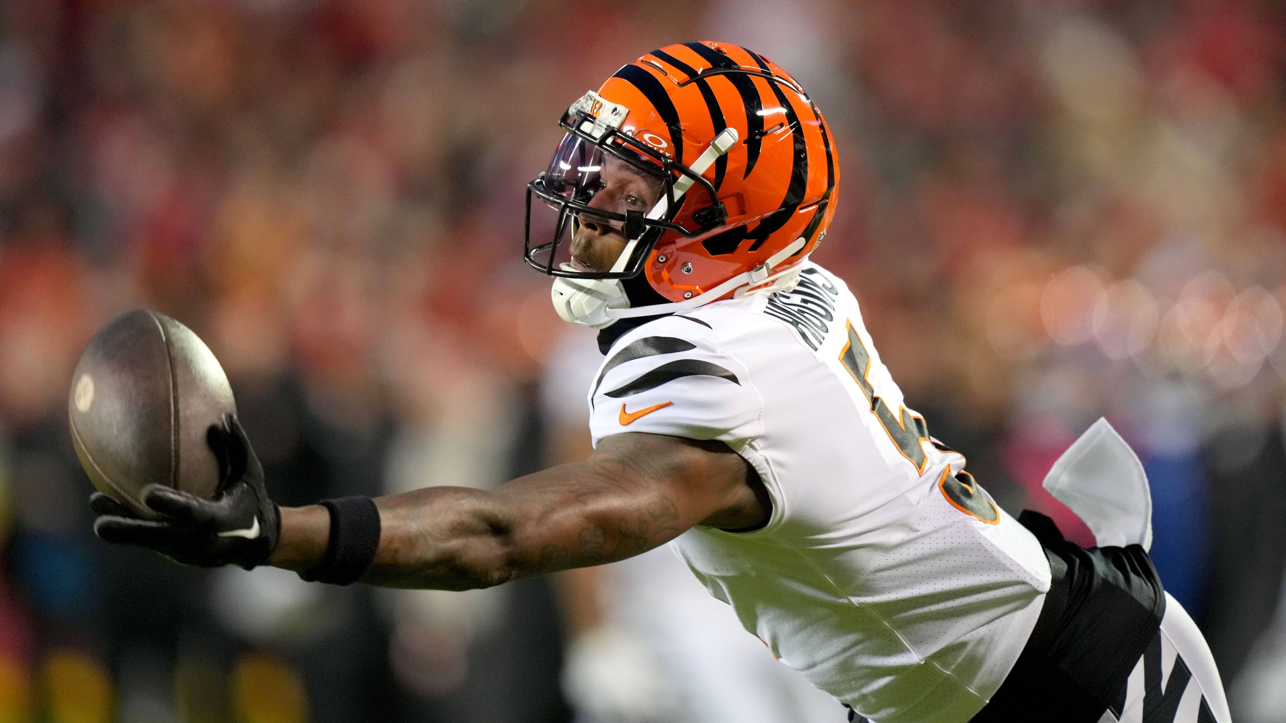 <strong>Cincinnati Bengals<br></strong>Franchise Tag vergeben an: Tee Higgins<br>Position: Wide Receiver<br>Gehalt 2024: 21,8 Millionen US-Dollar