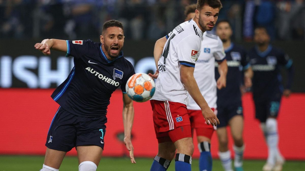 Mario Vuskovic (r.) im HSV-Trikot