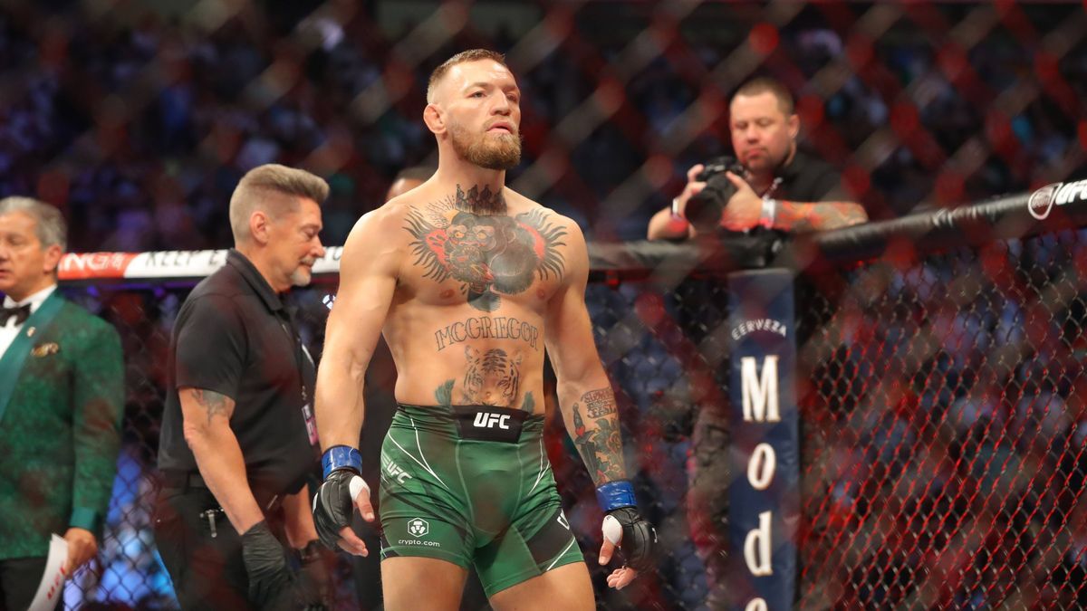 UFC 264, T-Mobile Arena, Las Vegas, Nevada, USA 10 7 2021 Dustin Poirier vs Conor McGregor Conor McGregor before the fight Conor McGregor before the fight 10 7 2021 PUBLICATIONxNOTxINxUKxIRLxFRAxNZ...