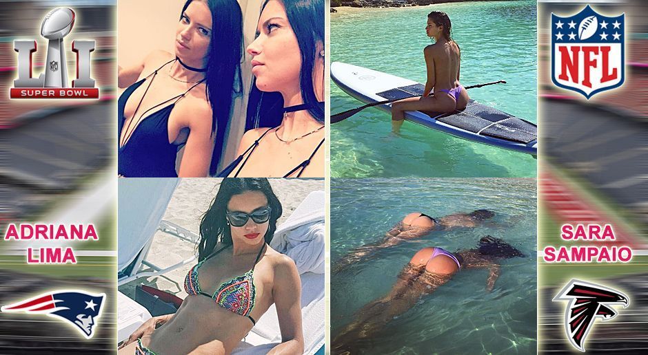 
                <strong>Adriana Lima und Sara Sampaio</strong><br>
                Während die 35-jährige Adriana aus Brasilien lieber auf dem Trockenen bleibt, zieht es die zehn Jahre jüngere Sara auch schon Mal unter Wasser. Sara wurde in Portugal geboren.  Beiden wird übrigens ein Verhältnis mit Fußball-Superstar Cristiano Ronaldo nachgesagt (Quelle: ran-Hund).
              