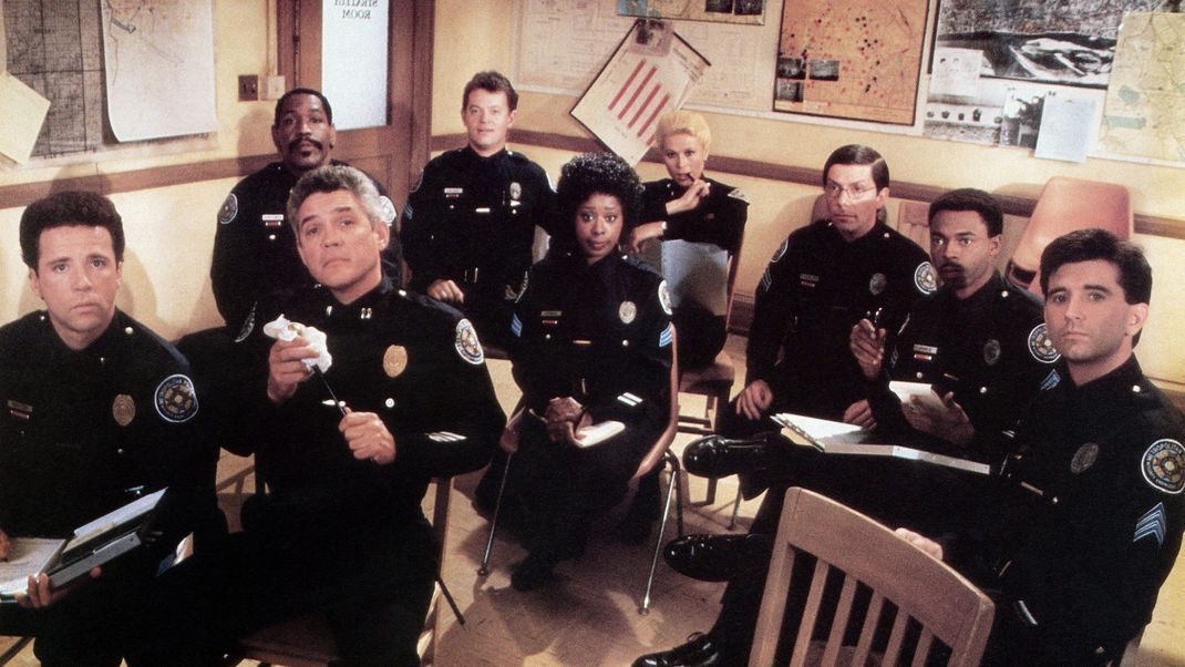 Das Ensemble von "Police Academy 6 - Widerstand zwecklos" © Warner Brothers / courtesy Everett Collection