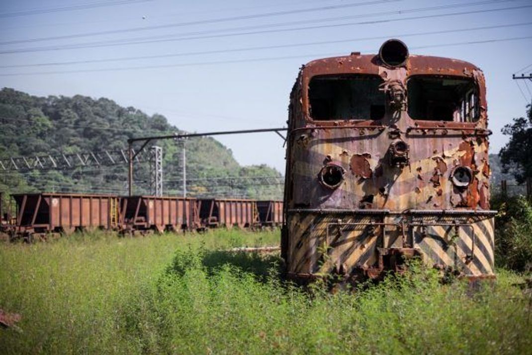 Endstation: Im brasilianischen Dorf Paranapiacaba rosten die Züge, die einst für die São Paulo Railway Company verkehrten, vor sich hin.