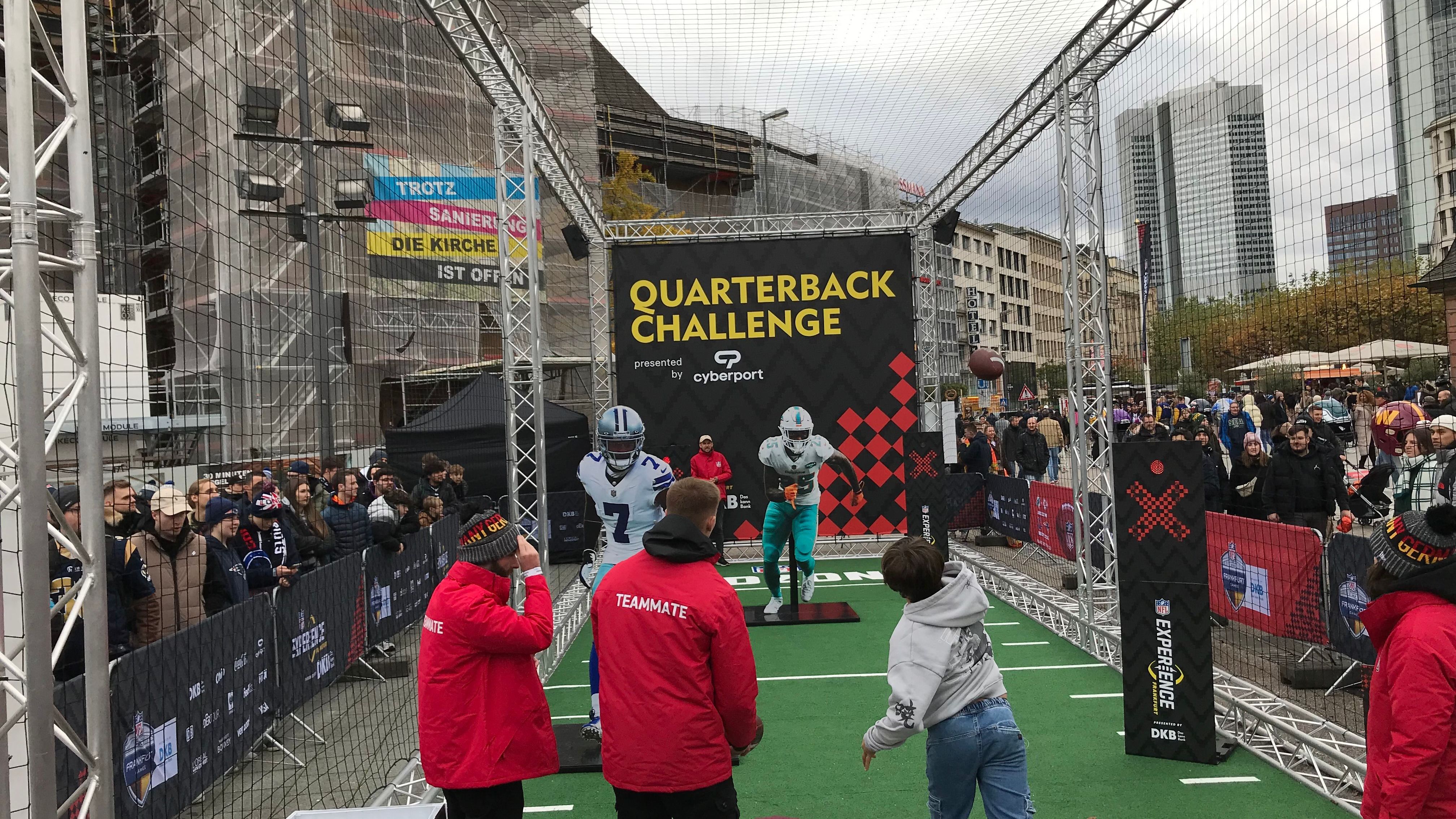 <strong>Die Quarterbacks von morgen</strong><br>... oder bei der Quarterback Challenge. Ob NFL-Scouts den Patrick Mahomes der Zukunft gesehen haben?