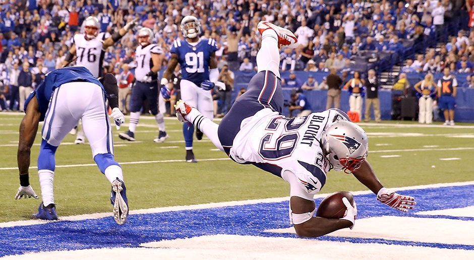 
                <strong>Patriots vs Colts</strong><br>
                Platz 10: AFC Championship Game 2015 - New England Patriots vs. Indianapolis Colts 45:7.
              