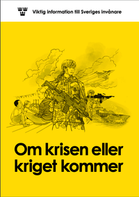 Die schwedische Broschüre "Wenn eine Krise oder ein Krieg kommt"