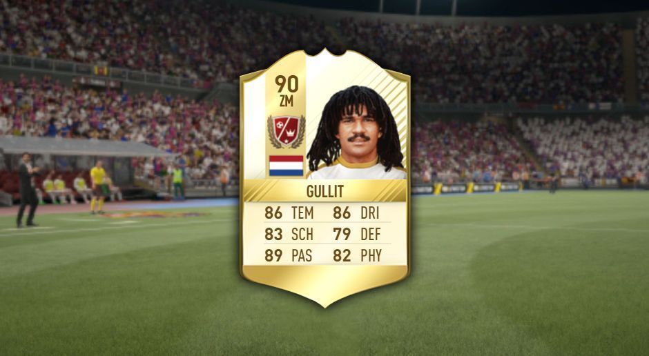 
                <strong>Ruud Gullit </strong><br>
                Im Mittelfeld ist die Legenden-Karte Gullit die beliebteste Wahl. Obwohl der Niederländer überhaupt nur von den Xbox-Spielern ausgewählt werden konnte, bekam er trotzdem mehr Stimmen als jeder andere ZM.
              