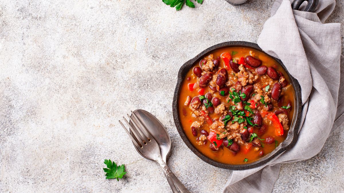 Chili con Pute - das traditionelle mexikanische Gericht in proteinreicher Version